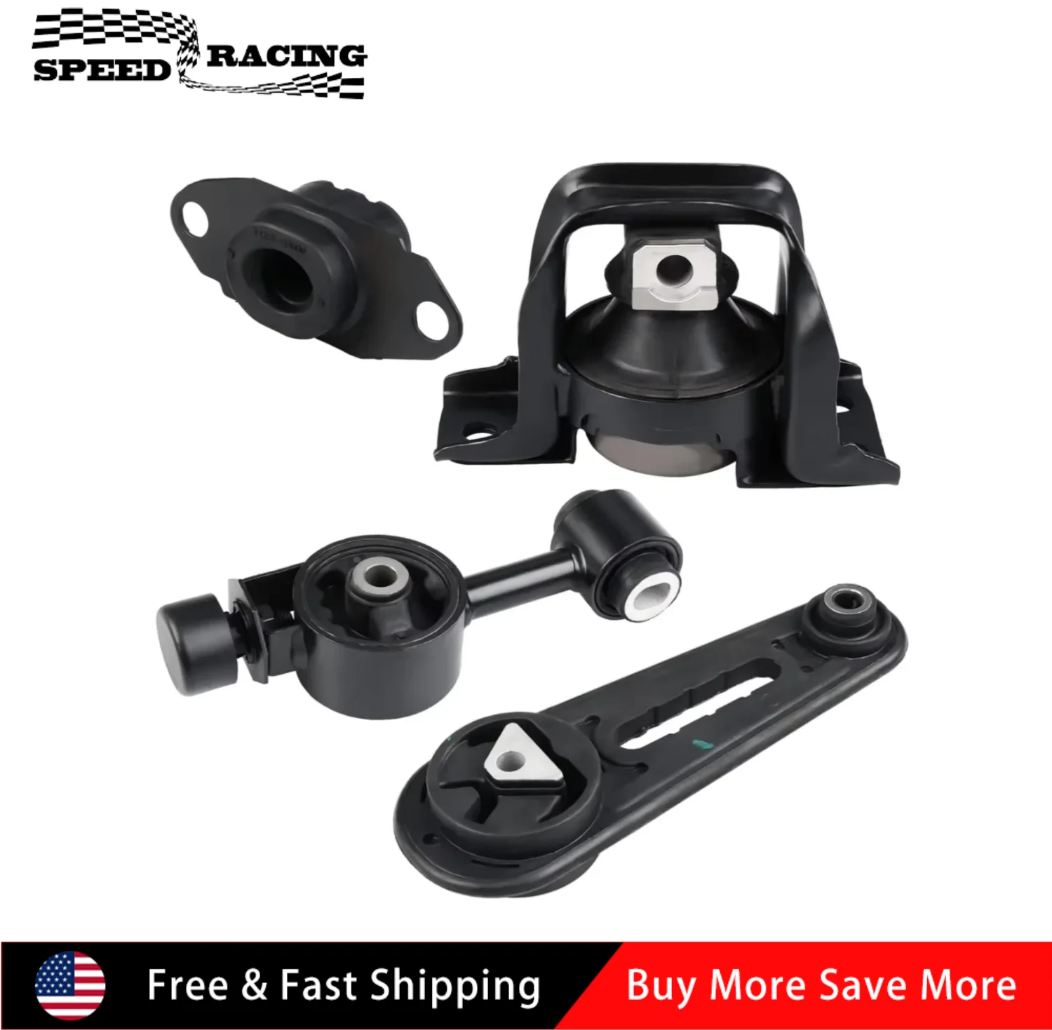 

A4312 EMT9228 11210-ED50B 11210-ED800 11210-EL00A 4 шт. Крепление двигателя и коробки передач для Nissan Versa 1.8L 2007-2012 гг., черный