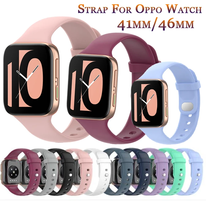 Cinturino per orologio in Silicone stile ufficiale per orologio Oppo 41mm 46mm cinturino per SmartWatch originale cinturino di ricambio per cinturino Correa