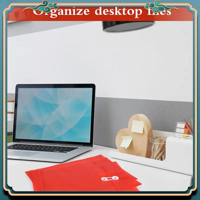 (New)-12PCS Plastic File Folders For Documents A4 Plastic Envelopes Folders For School Home B