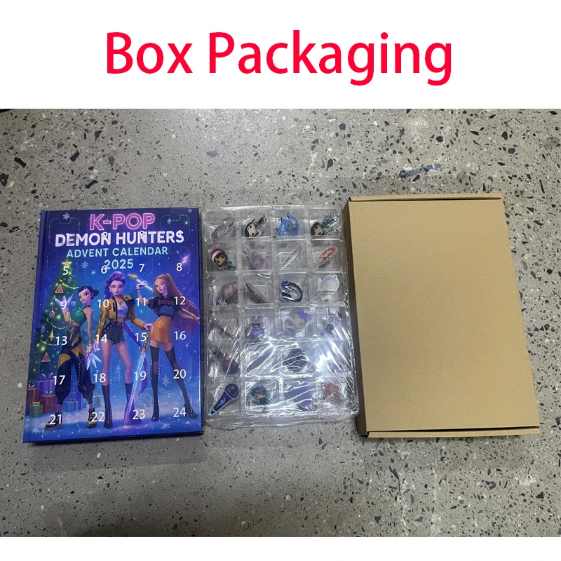 Neue Weihnachten Kpop Dämon Jagd 24pc Adventskalender//Überraschung Blind Boxen//Für Halloween Mystery Box Geschenke Spielzeug