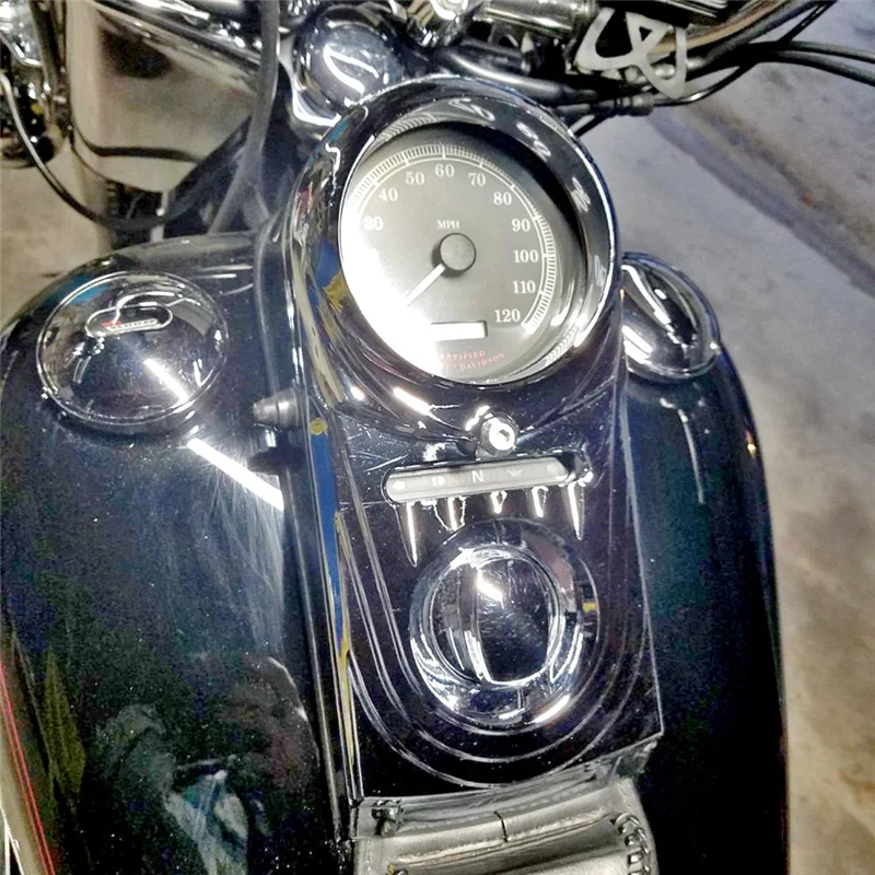 

A02Q-Chrome Motorcycle Dash Panel Insert Trim Cover For Dyna Softail Fat Boy Accessories