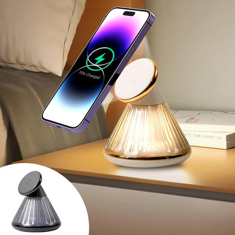 Wireless Charger Night Light High Quality Stylish and Unique Distinctive Conical Design Perfect For Home Bedroom Ambiance