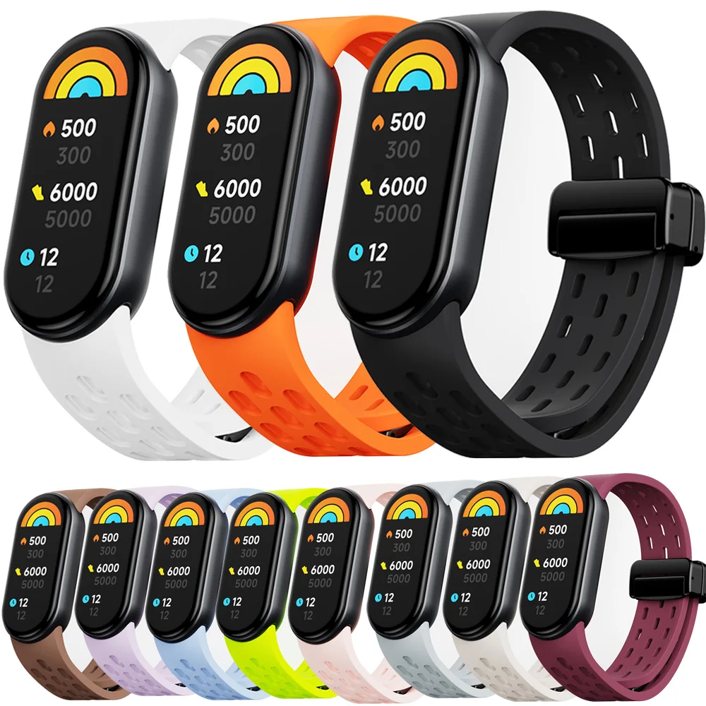 Soft Silicone Strap for Xiaomi Mi Band 8 9 Bands NFC Sport Wristband for Xiaomi Watch 8 9 Smartwatch Band Bracelet Accessories