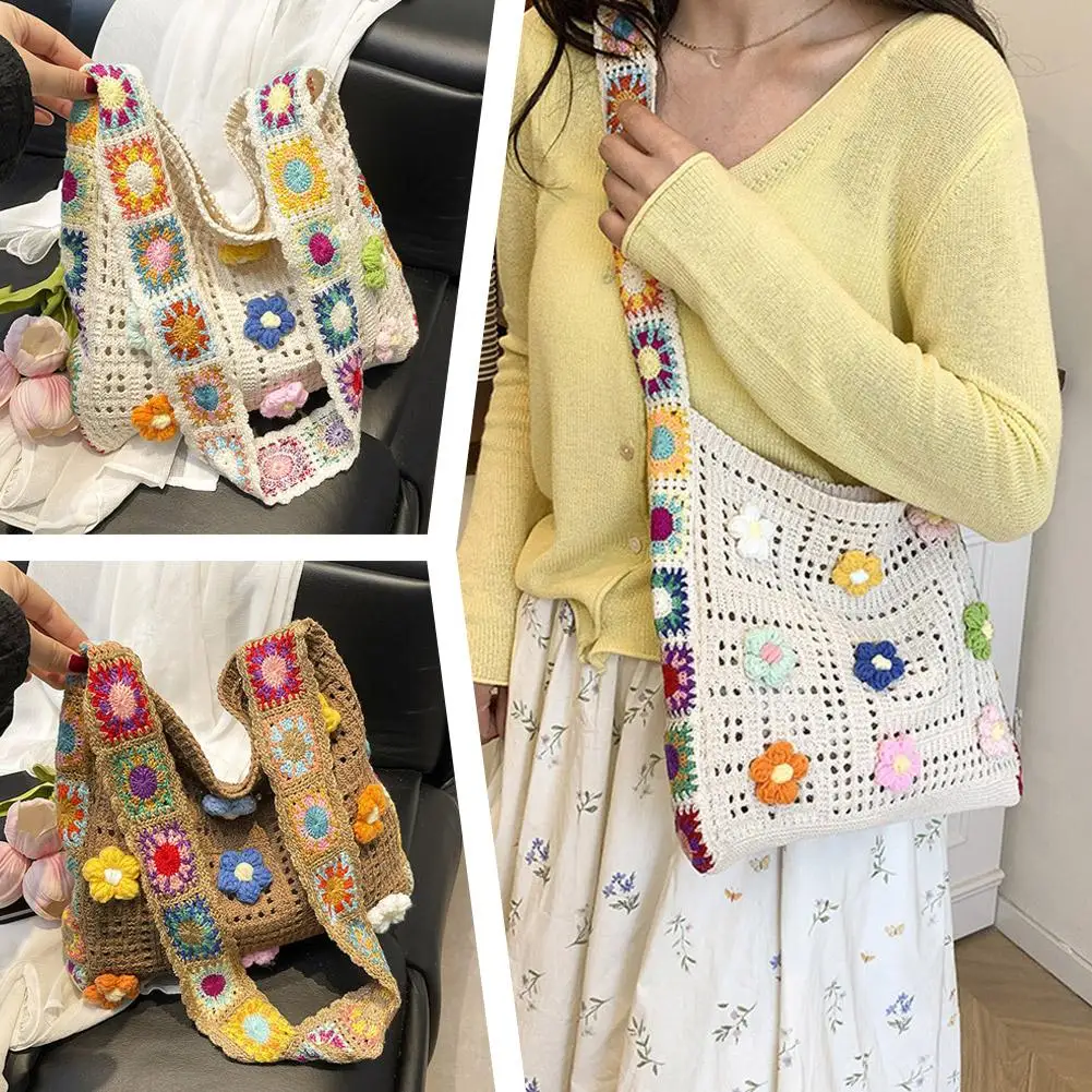 

Большая сумка с цветочным принтом и широким ремешком — повседневная женская сумка через плечо, универсальная модная сумочка