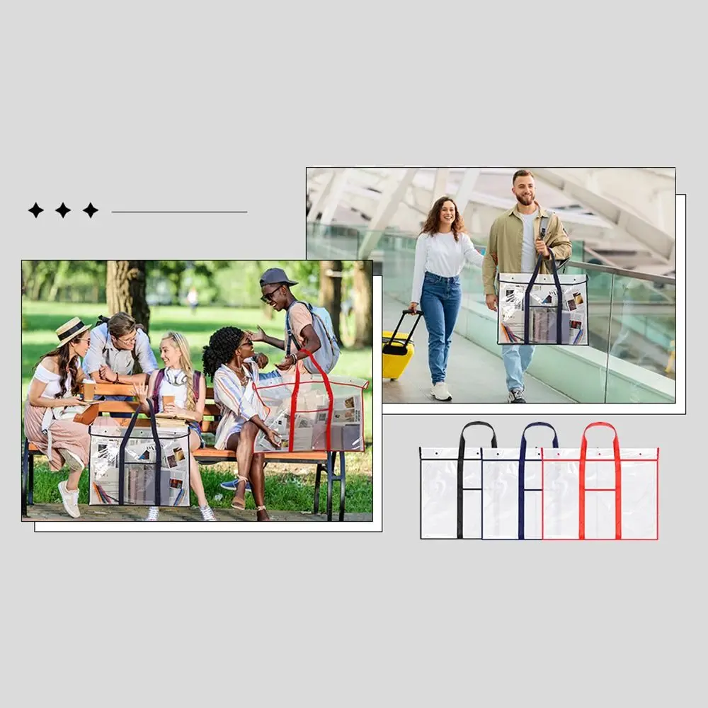 NEW Durable Art Portfolio Bag Waterproof PVC Artwork Organizer Large Capacity Drawing Portfolio Case Student