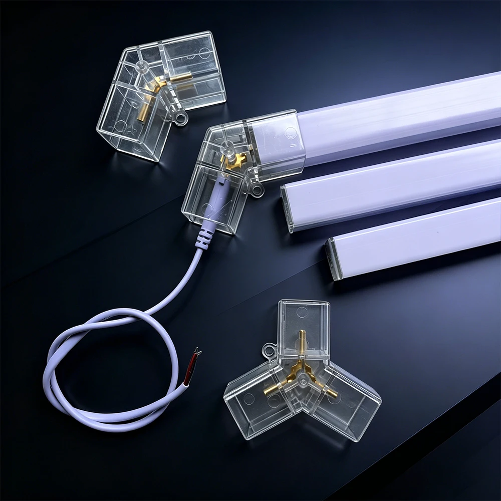 Image of 6500K Verbindungsstück für Waben-Hexagon-LED-Röhren-Deckenleuchte für Auto-Karosseriereparatur LED-Werkstattkabel Zubehör
