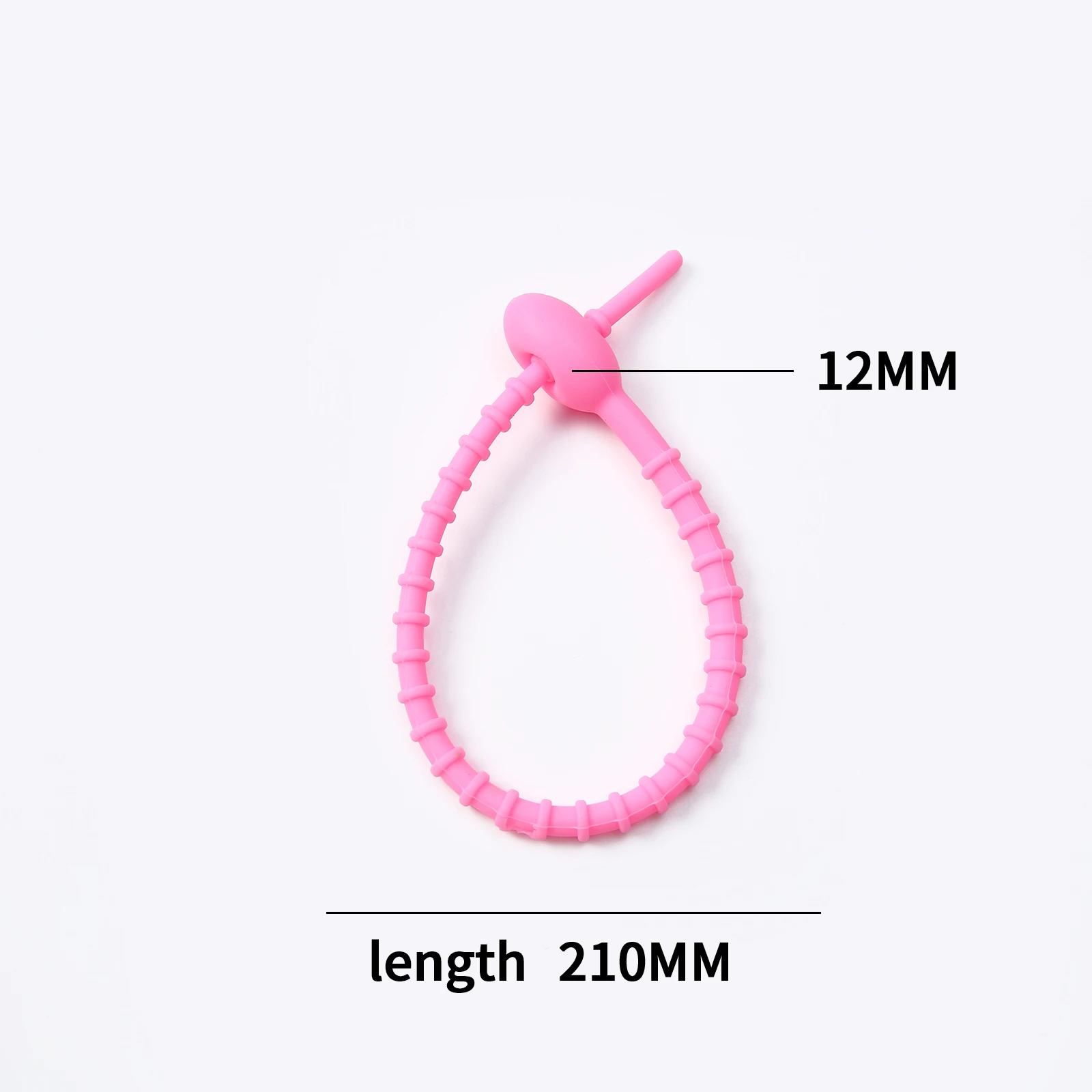 KeyChain Tag Rope Silicone Rubber Loop, DIY Key Holder