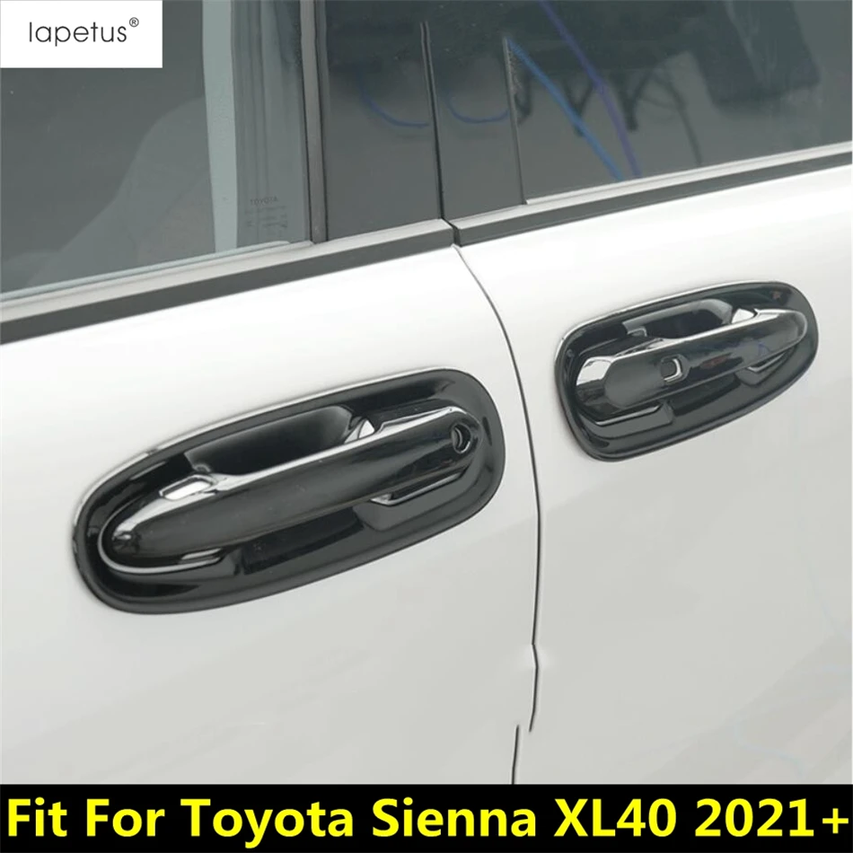 

Car Door Handle Bowl Decoration Cover Trim For Toyota Sienna XL40 2021 -2023 Black / Carbon Fiber Accessories Exterior Refit Kit