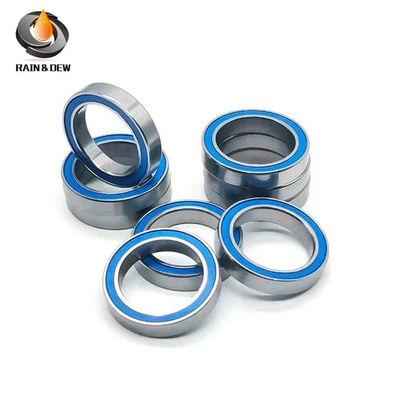 

10PC 6702-2RS 15*21*4 mm Bearing ABEC-7 61702 6702 63702 Chrome Steel Ball Bearings With Blue Rubber Seal