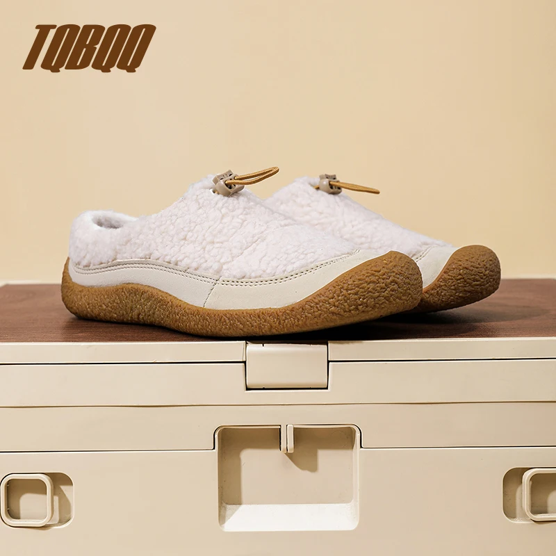 Women's Plush Flats Pumps Women's Casual Court Shoes Women's Warm Loafers Velvet Slingbacks Shoes for Female view 4