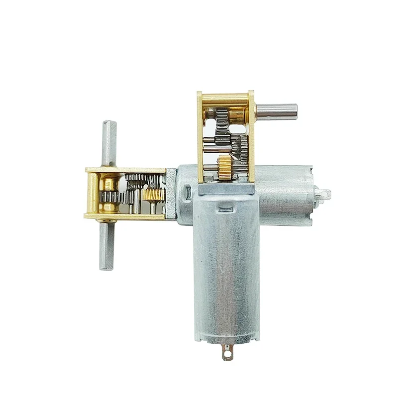 Dc 3V 6V 12V 1218-050 Mini 050 Tandwielmotor Enkele/Dubbele/Lange As 4 Tpm-381 Tpm Lage Snelheid Hoog Koppel Wormall Wormetal Versnellingsbak Motor