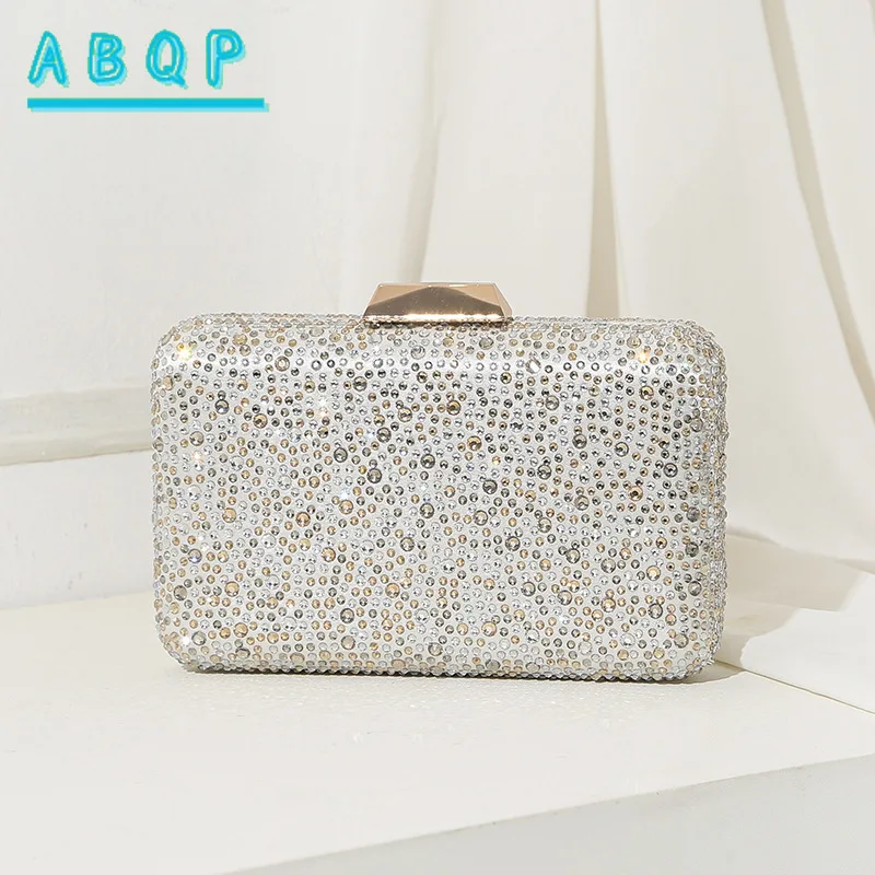 Dinner Clutch Bag Dinner Party Clutch Bag Luxury Brand Diamond-encrusted Gradual Change of Color Women's Shoulder Messenger Bag