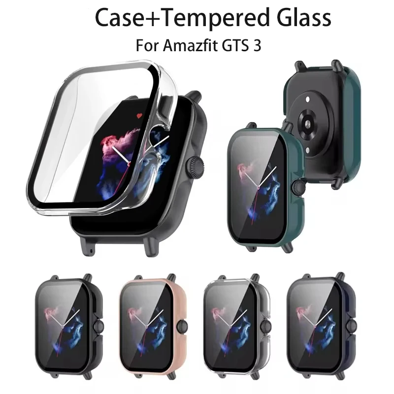 

Case+Tempered Glass For Amazfit GTS 3 Cover Screen Protector Frame Anti-scratch Shell For Huami Amazfit GTS3 Watch Accessories