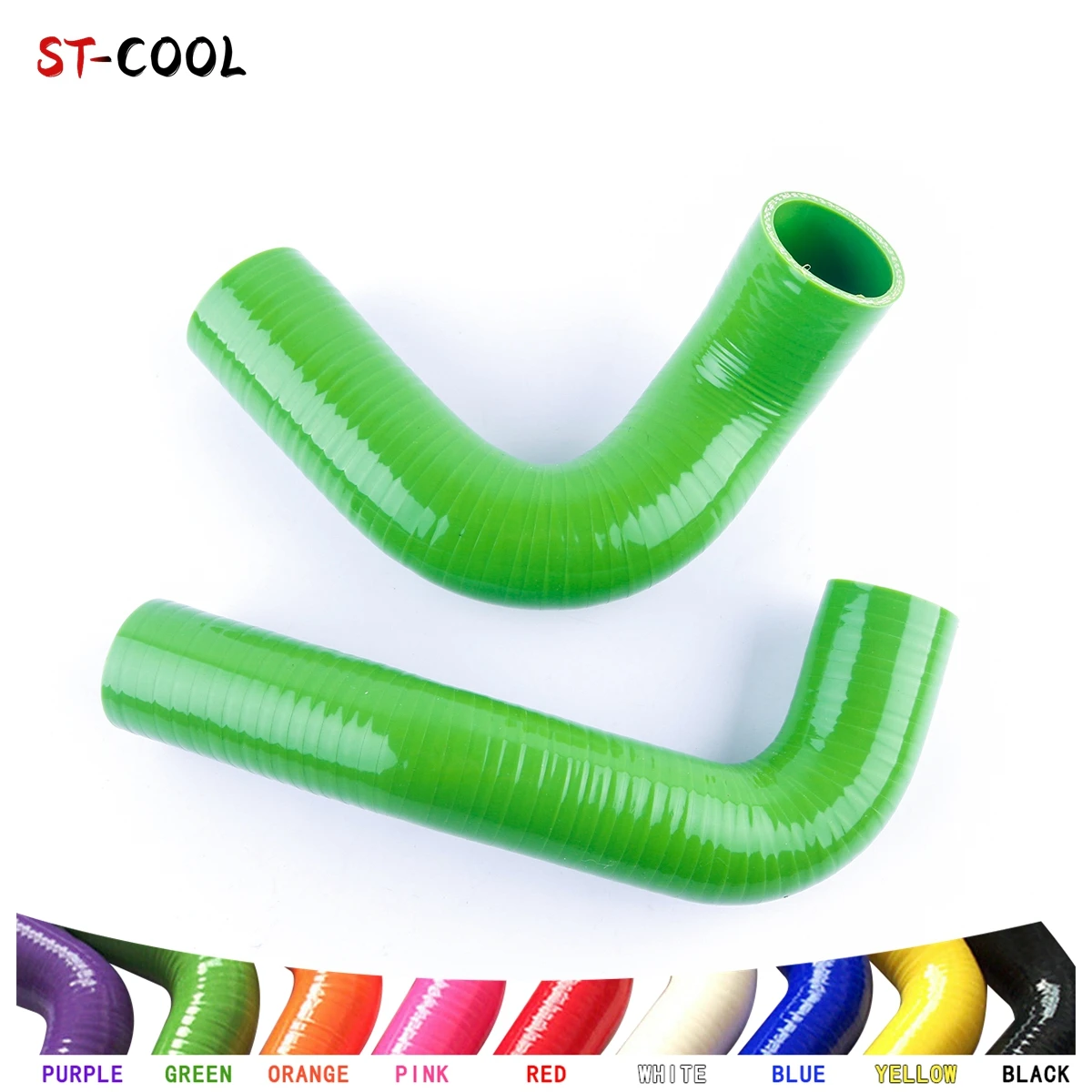 For Chevrolet Bel Air 4.3L 4.6L V8 1955 1956 1957 Silicone Coolant Radiator Hoses Kit Silicon Tubes 2Pcs 10 Colors