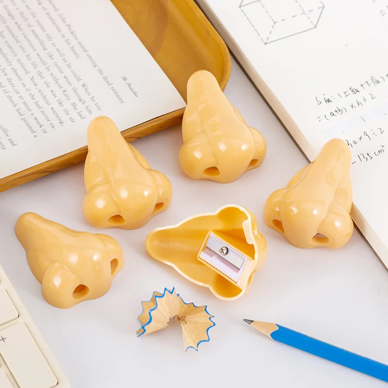 

2 шт. забавная точилка для карандашей с большим носом-новинка, подарок для розыгрышей для студентов, детей и офисных розыгрышей