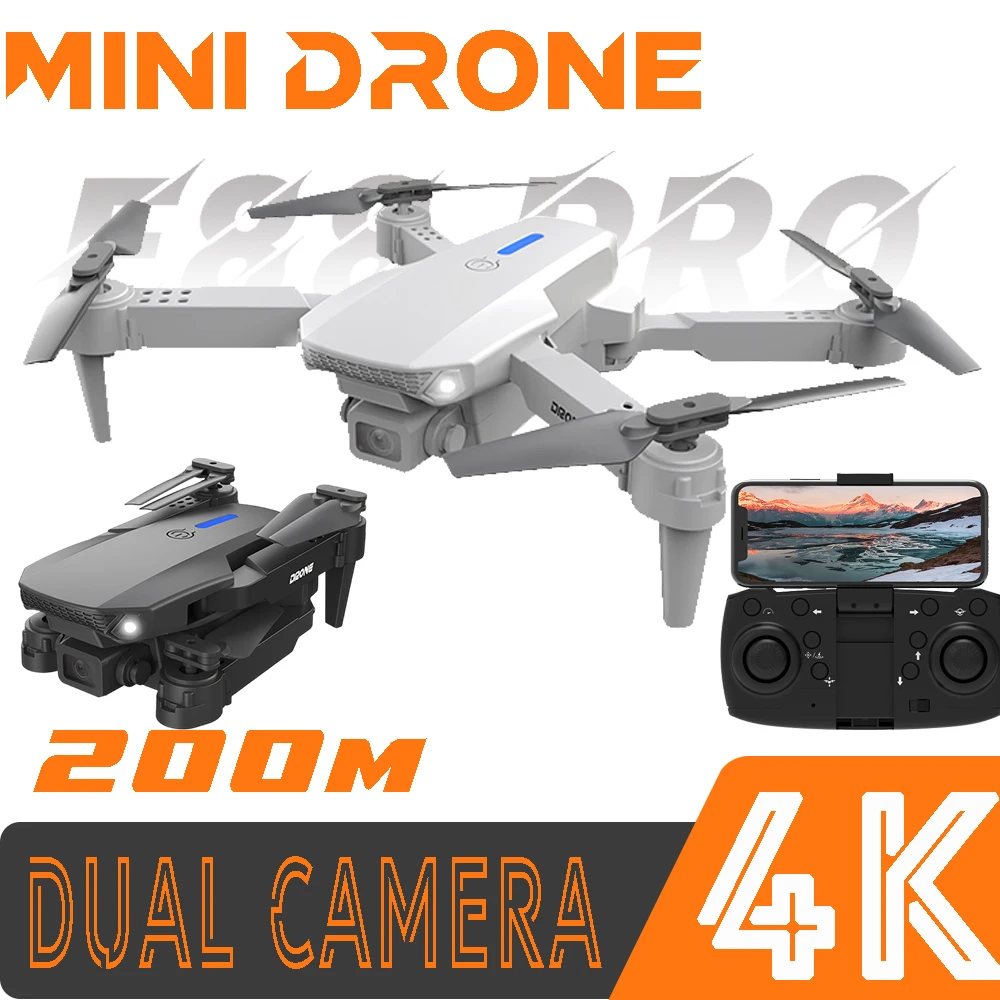 

E88 Pro 4K Drone with camera Dual camera Remote Control Mini drone FPV shooting drone Optical flow positioning tracking drone