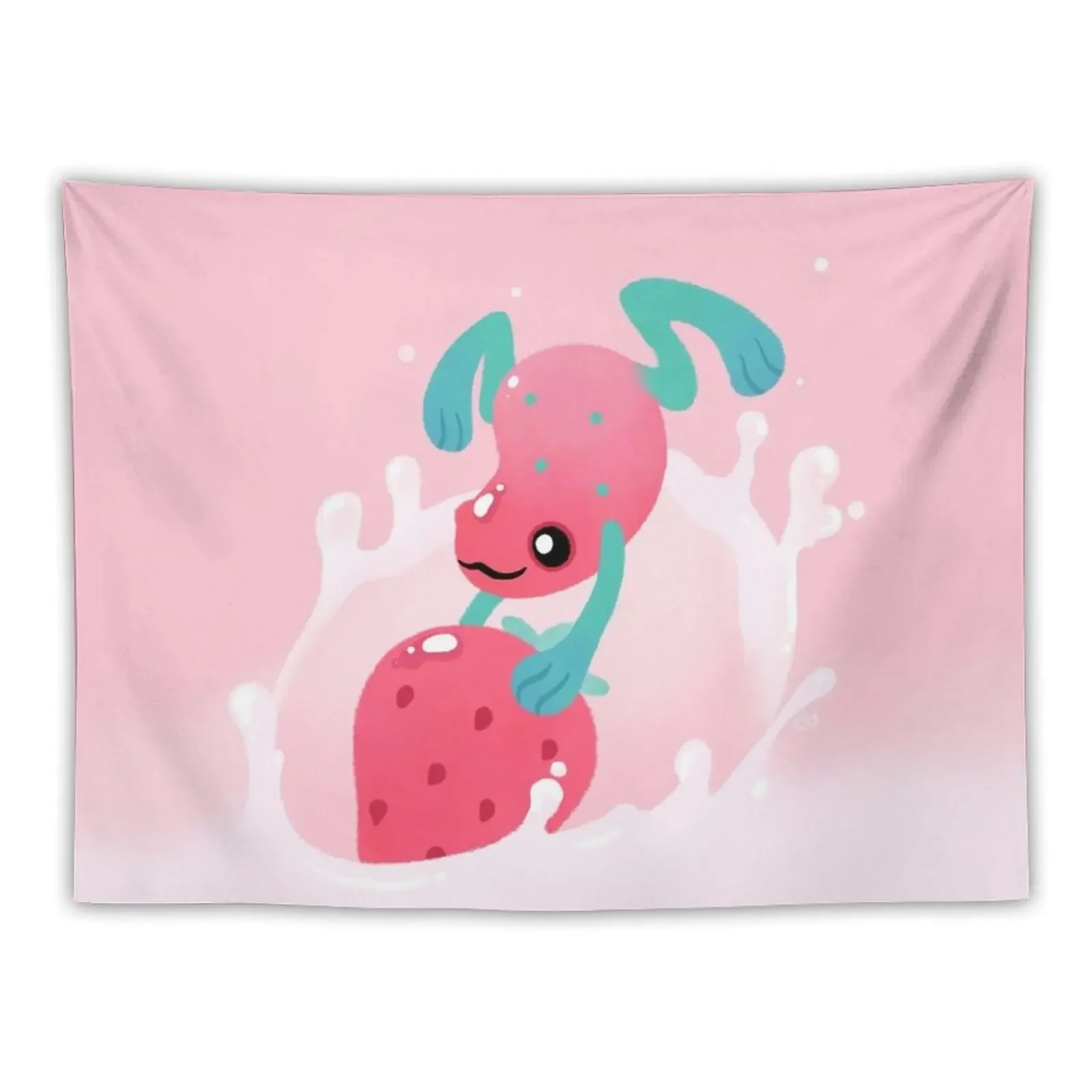 Strawberry poison milk 1 Tapestry Decorative Wall Murals Decorative Paintings Kawaii Room Decor Tapestry