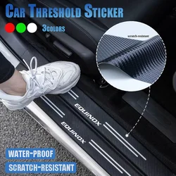 Car Threshold Stickers Door Sill Scuff Protective Plate for Chevrolet Equinox Logo Emblem Trunk Door Pedal Bumper Guard Strips