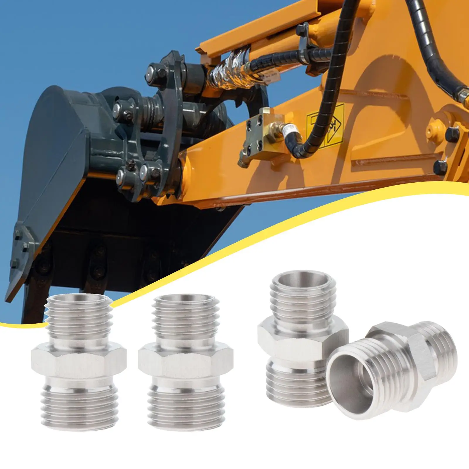 4 × 115757 محولات تركيبات تركيبات مرفقة هيدروليكية لأجهزة الخيوط #4