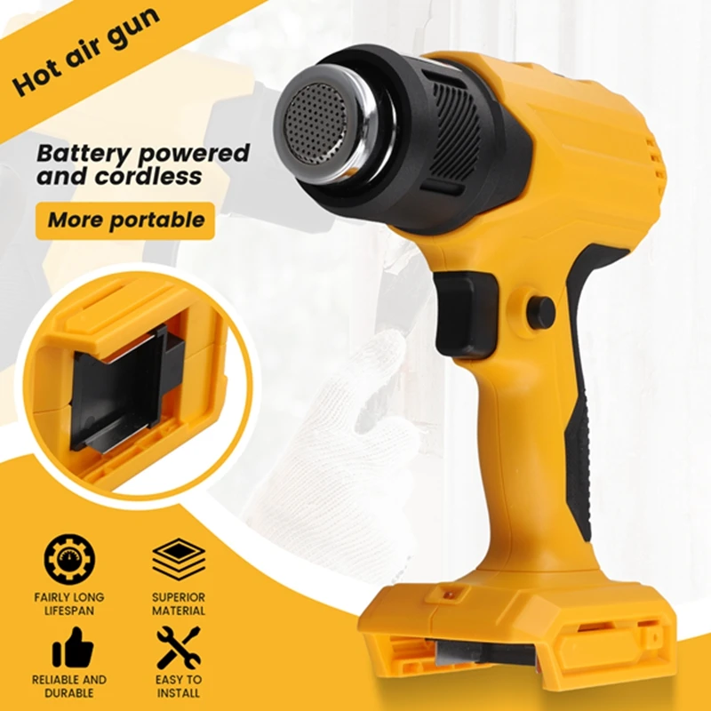 Heat Gun For Makita 20V Battery Cordless Adjustable Temperature Portable Battery Heat Shrink Gun