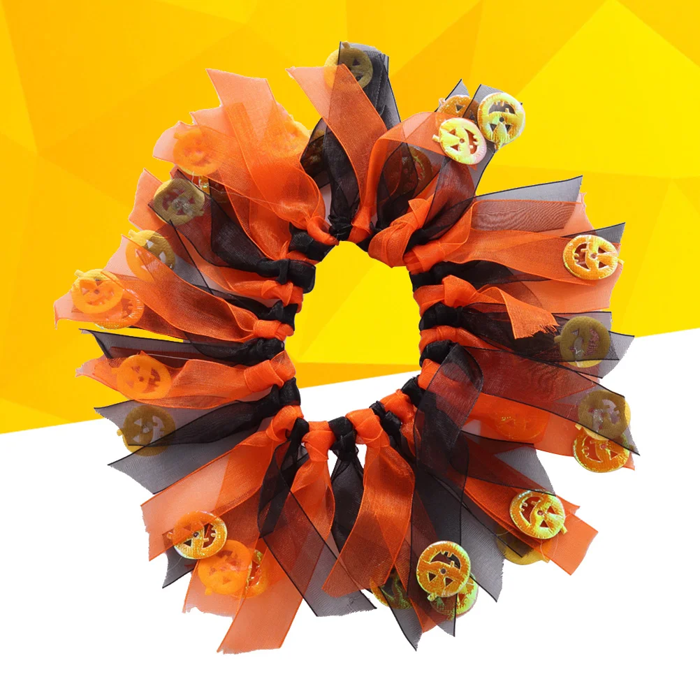 

2 Pcs Dog Decorative Elastic Necklace Polyester Pet Collar Birthday Scarf Circular