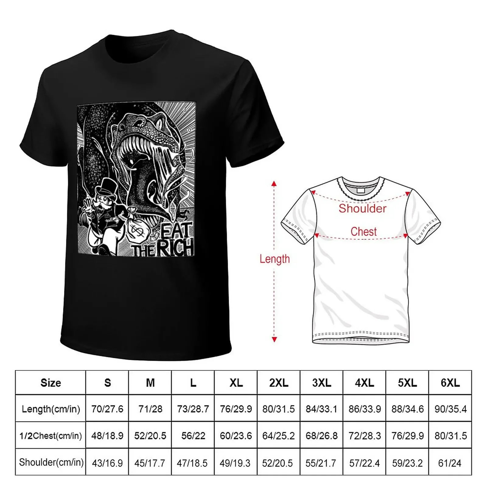 Eat the Rich Anti Capitalist T-Shirt customizeds quick-drying boys animal print t shirts for men