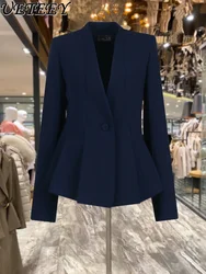 Cappotto da donna con un bottone cappotto da donna Slim-Fit dimagrante primavera autunno nuovo stile coreano temperamento pendolare giacca corta Blazer