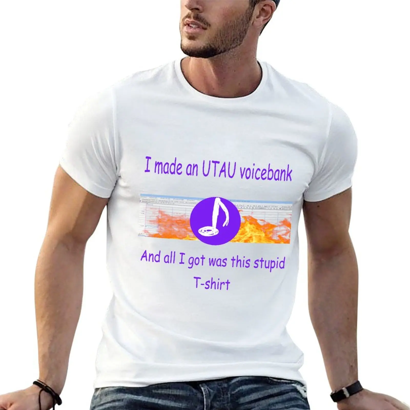 

i made an utau voicebank and all i got was this stupid tshirt T-Shirt t shirts designer T-Shirt