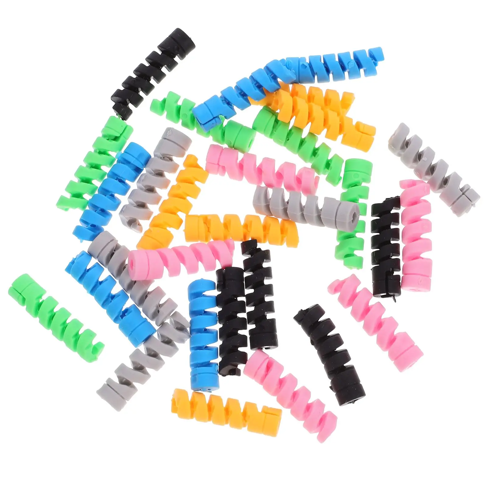 30 Pcs Data Cable Protective Sleeve Protector Cord Wireless Charging for Phone Silica Gel