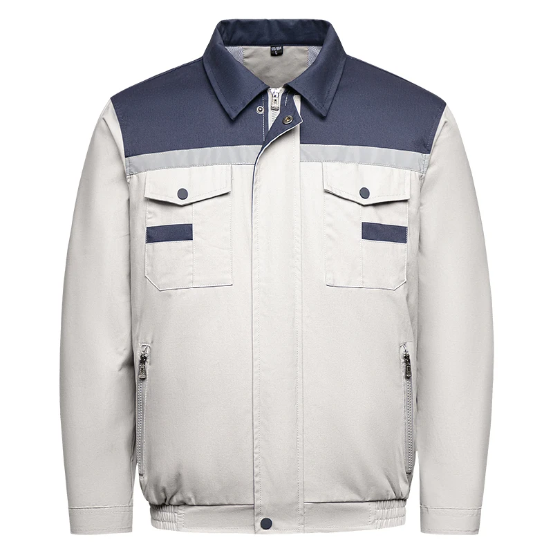 Men's Air Conditioning Clothing Outdoor Work Intelligent Adjustable Cooling Fan Collar Jacket Retro Color Blocked Men's Clothing