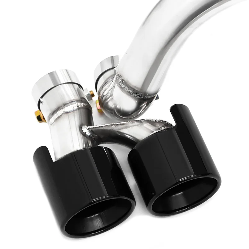 Quad Exhaust Tip For BMW E60 523i 520i 2006-2011 Changed M5 Bumper Stainless Steel Car Exhaust Tip Muffler Tip