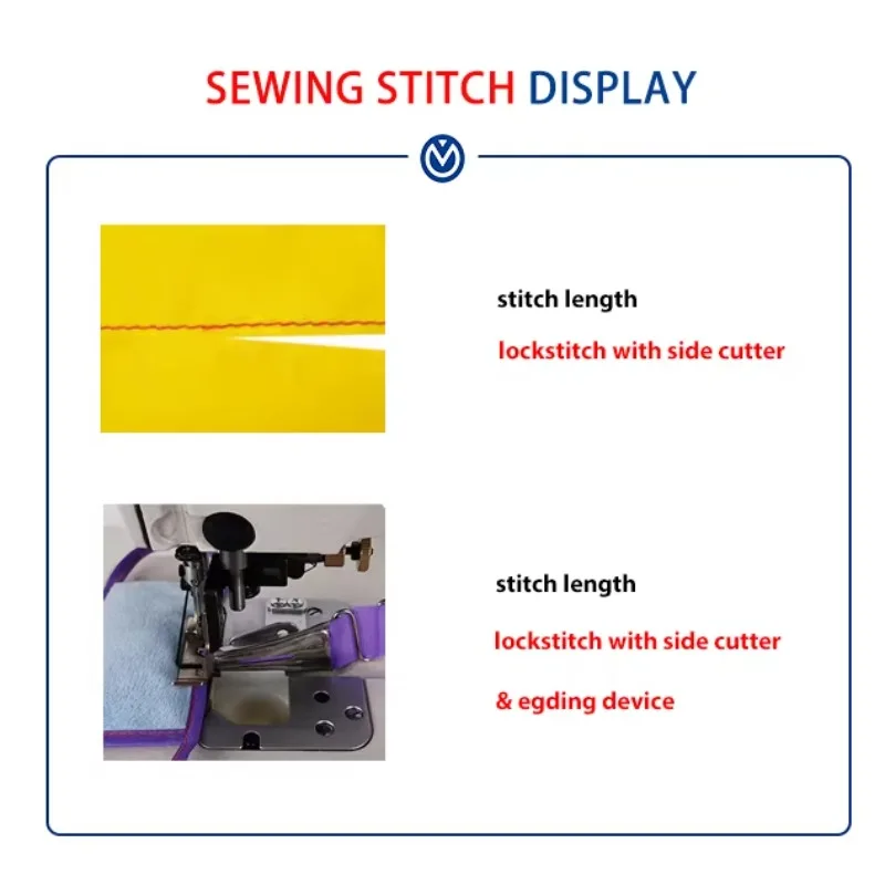 MC 7710D Direct Drive High Speed Single Needle Flat-Bed Lock Stitch Industrial Sewing Machine With Side Cutter Head Only
