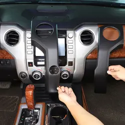 For Toyota Tundra 2014-2020 ABS Car Central Control Air Conditioning Air Outlet Frame trim cover sticker Car Accessories