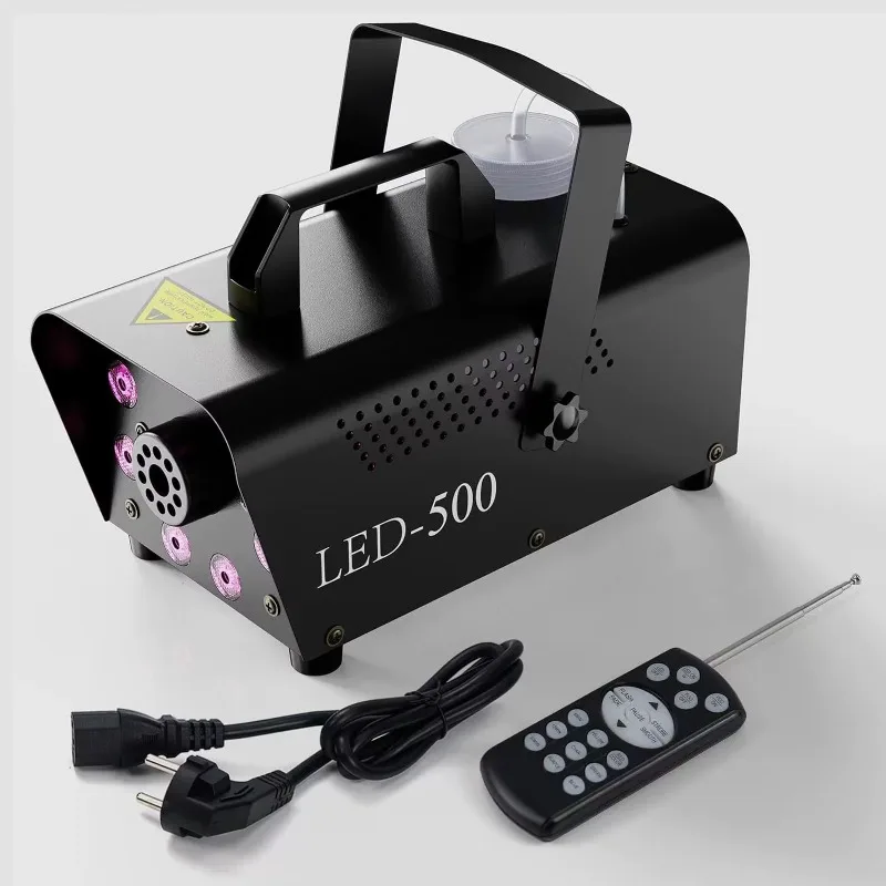 500W Smoke Machine Halloween Indoor Automatic Smoke Machine Party Wedding Holiday Christmas Party Machine Color