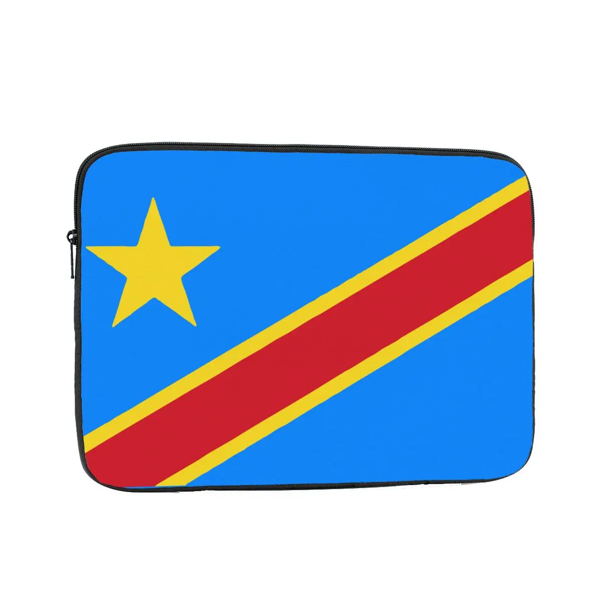 Shockproof Case 12 13 15 17 Inch Flag Of Congo Kinshasa Zaire Laptop Sleeve Case for Macbook Air Pro Notebook Sleeve Cover Bag