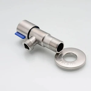 Válvula de entrada quente e fria de aço inoxidável, válvulas angulares de enchimento de vaso sanitário, torneira aquecedora de água para cozinha, acessórios de banheiro 8 principais vendas válvula para lavatório - №3