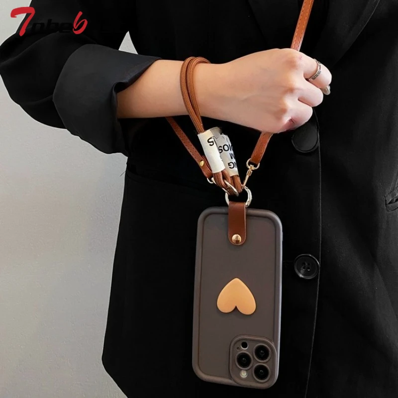 Crossbody الحبل شريط للرسغ الحال بالنسبة Xiaomi Poco F7 Ultra F6 F5 Pro F4 F3 5G Coque ثلاثية الأبعاد غطاء سيليكون جميل