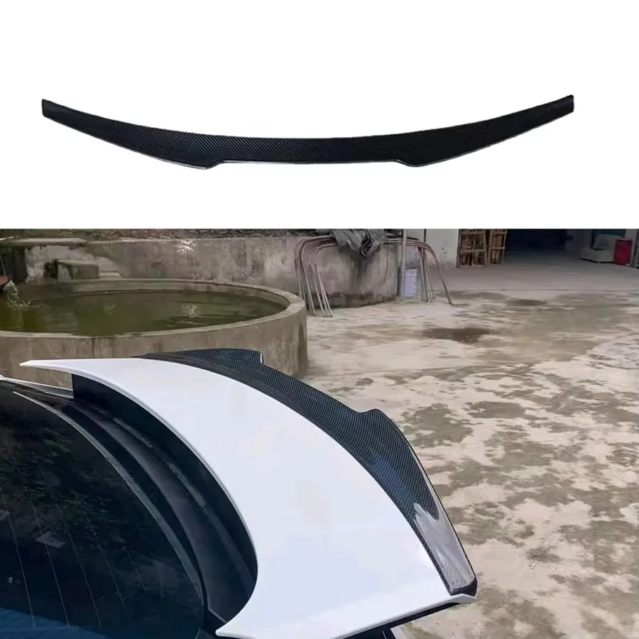 For Porsche Panamera 971 Carbon Fiber Tail fins Rear Trunk Spoiler Guide Wing Rear Wing diverter Modified upgraded body kit