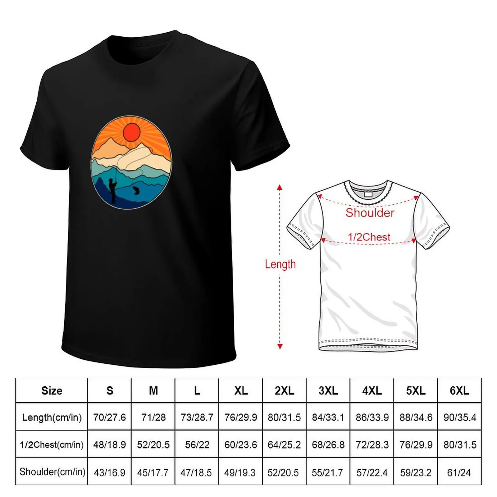 Retro Fly Fishing Trout for Fly Fishing Addict T-Shirt Man t-shirt aesthetic clothes men clothing