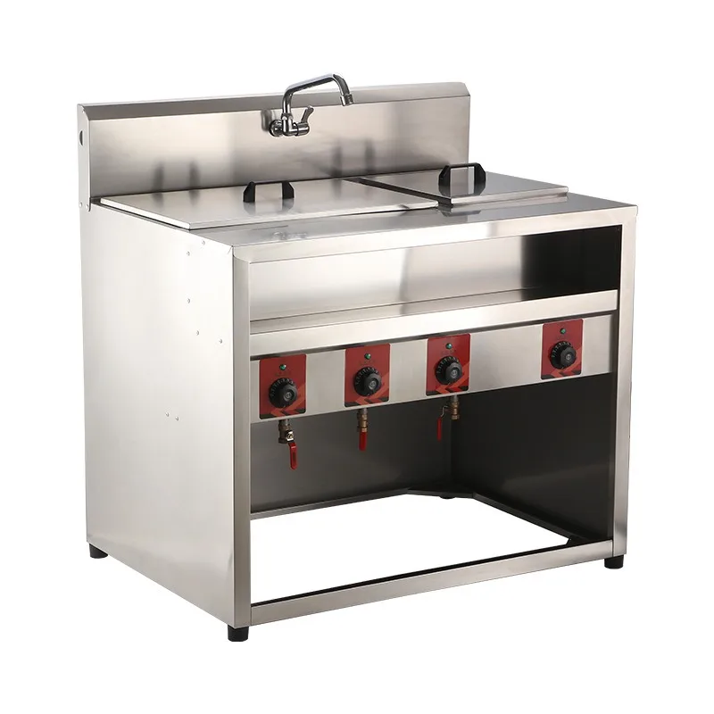 

Commercial vertical noodle cooking stove with soup pot, electric vertical cooking pot with soup pool