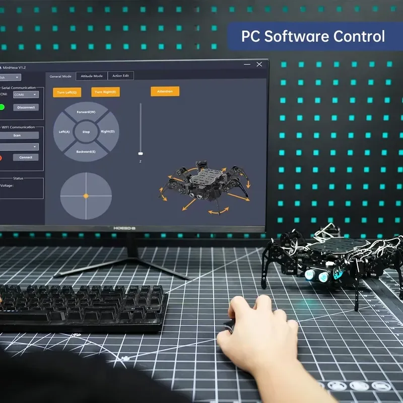 Hot Sale Hiwonder MiniHexa 18DOF for STEM Education Coding with Open Source with Bulk Price