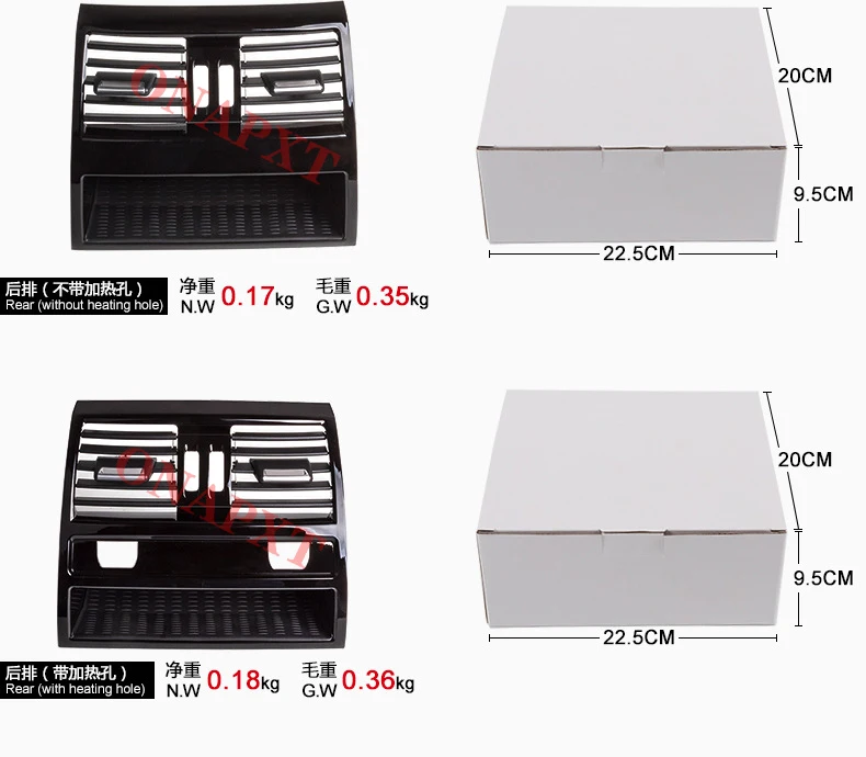 LHD Rear/Left/Right/Central Air Conditioning Grille AC Vent Outlet Panel For BMW 5 Series F10 F11 F18 520i 523i 525i 528i 535i