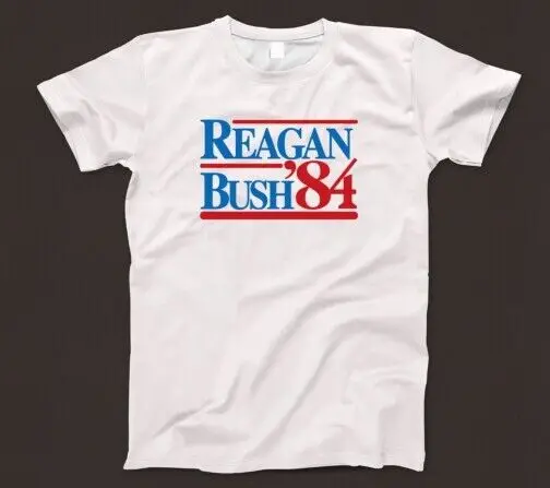 Reagan Bush 84 T Shirt 580 Retro President 80S Election Trump Republican Ronald