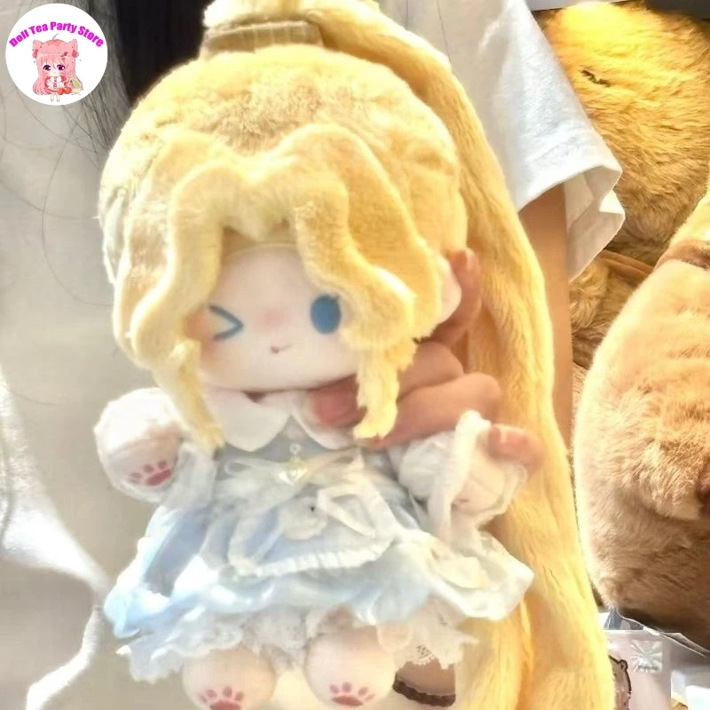 Loli Girl Game Alice Dross Attribute Identity V 20CM Cotton Doll Body Dress Up Cotton Doll Plushie Toy Figures Cosplay Gift