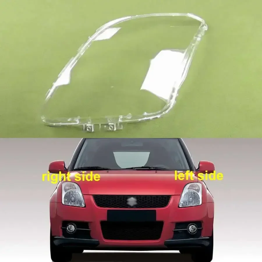 

For Suzuki Swift 2005-2016 Headlight Cover Shade Lampshade Lens Headlamp Lamp Shell Plexiglass (Black and White Universal)