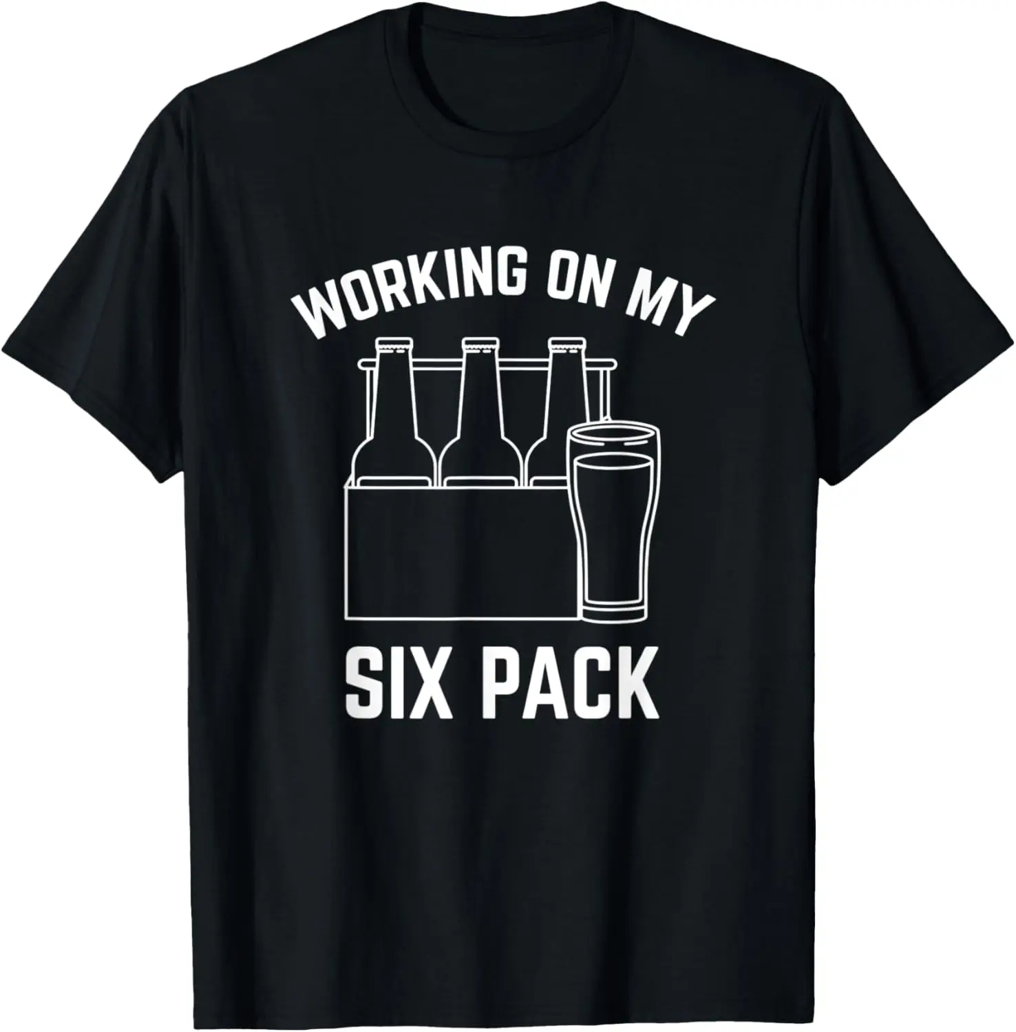 Working on my Six Pack Funny Craft Beer T-Shirt