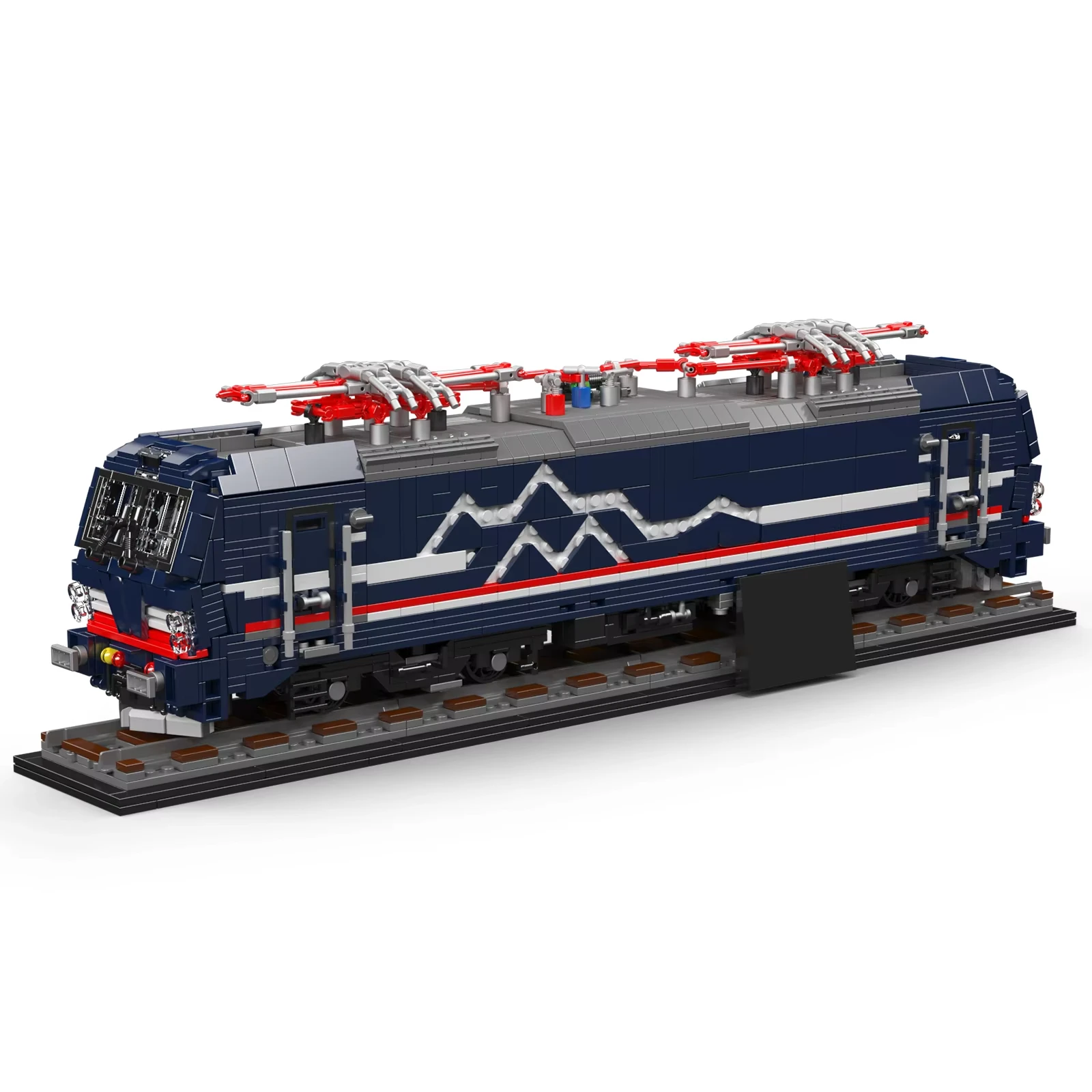 3072 قطعة فيكتورون MS التقنية قطار قاطرة كهربائي اللبنات التحكم عن بعد لعبة قطار البضائع لجمع هدايا الأطفال #6