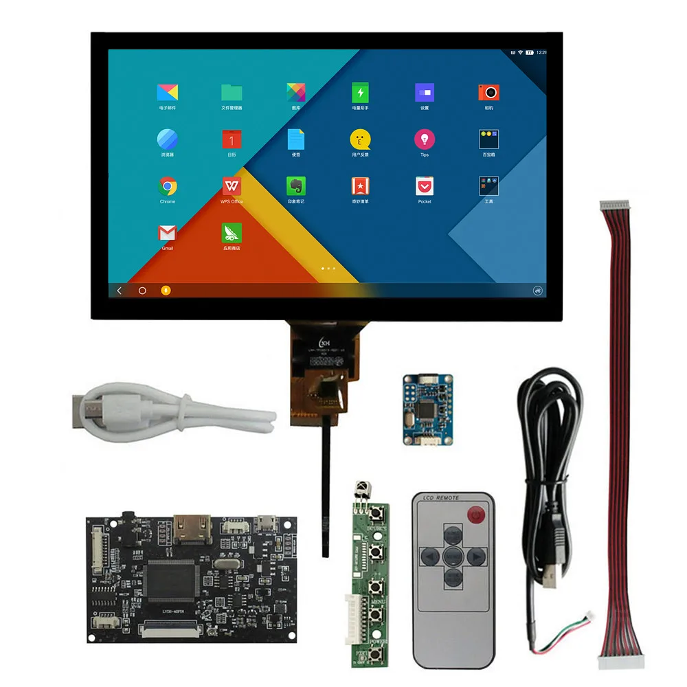 8 Inch 1024*600 LCD Display Screen Monitor Driver Control Board Audio HDMI-Compatible Digitizer Touchscreen