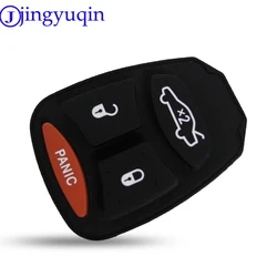 Jingyuqin Chiave A Distanza Dell'automobile Caso Pad In Gomma 4 Pulsante Pad Styling Per DODGE Per JEEP Per CHRYSLER 300 Aspen Pad di Ricambio