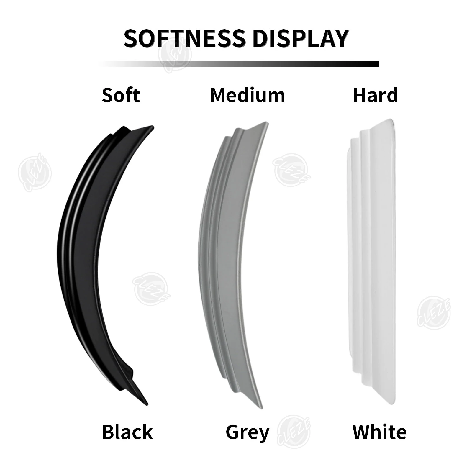 CLEZE Double Layer Felt Squeegee Soft Suede Edge Car Wrap Tool for PPF Vinyl Film Window Tint Installation Anti Scratch